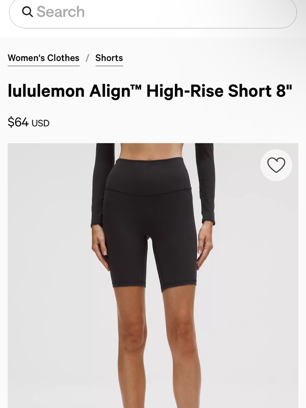 lululemon athletica High-Waist Bike Shorts - Black
